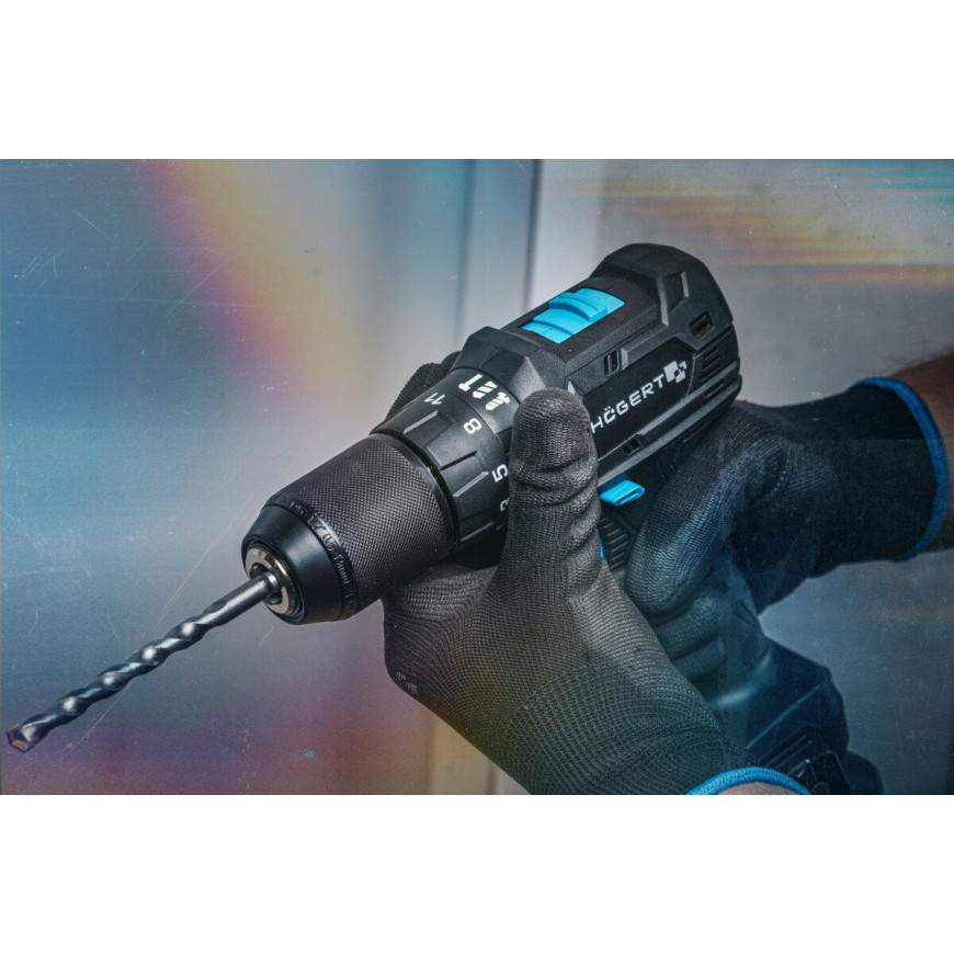 HOGERT AKU Príklepový skrutkovač 40Nm 18V + 2x 2,0Ah batéria + 4,0Ah nabíjačka HT2E266-B22PD