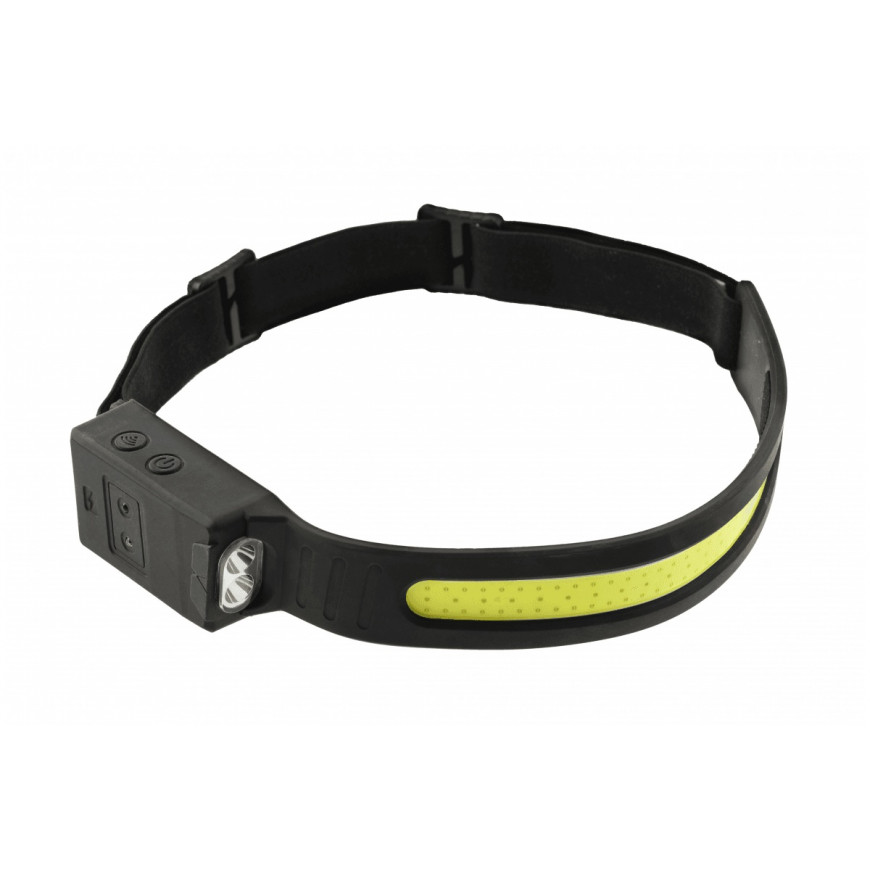 Čelovka COB LED USB 5 funkcí