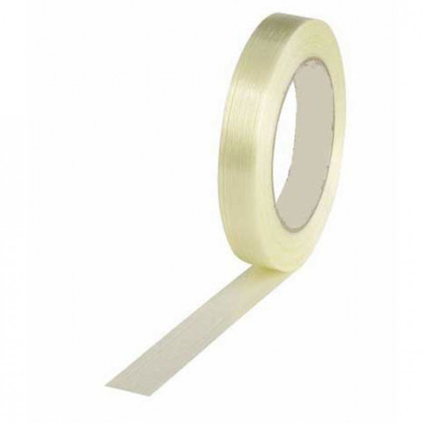 Lepiaca páska PP spevnená Filament Band Hot Melt Mono - pozdlžne vlákna 12mm x 50m typ 312