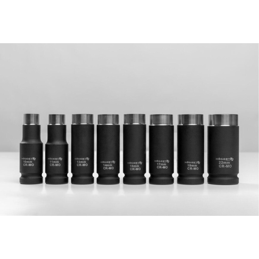 Sada 1/2" rázových nástrčných hlavíc 8-dielna 10-22 HT4R086