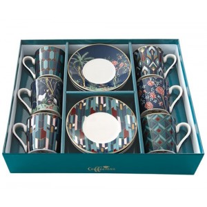 Kávová súprava MANDALAY 100ml - 6+6ks