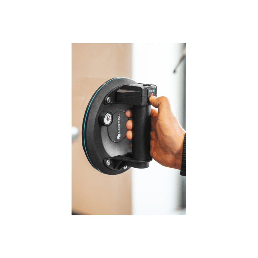 Akumulátorová prísavka 200 mm s manometrom do 150 kg HT3B340