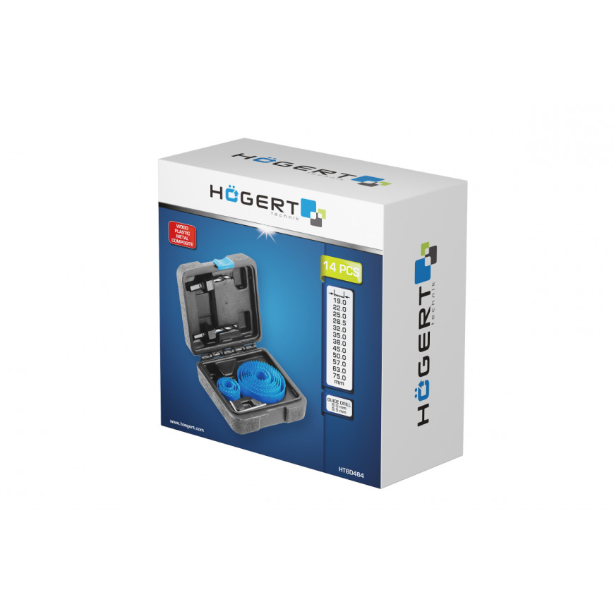 Sada vykružovákov z uhlíkovej oceli 14-dielna HT6D464