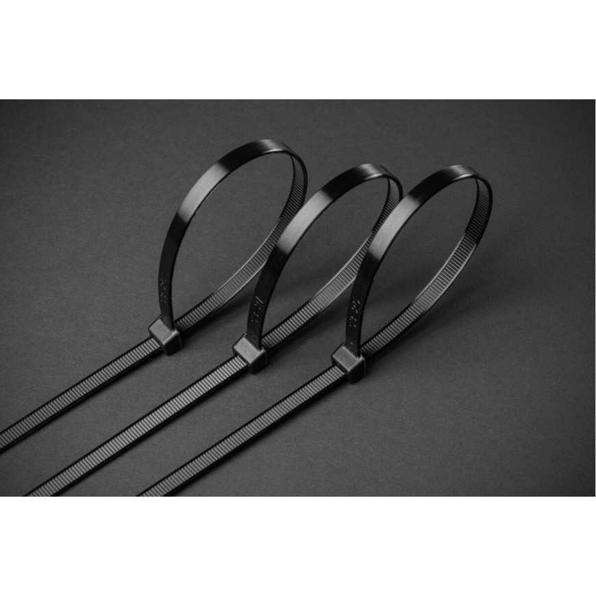 Viazacie pásky nylonové 3,6 x 200 mm 25 ks čierne HT2C705 Viazacie pásky nylonové 3,6 x 200 mm 25 ks čierne HT2C705