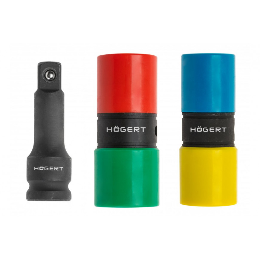 Súprava nárazových hlavíc obojstranná predlžovacia 1/2" HT4R006