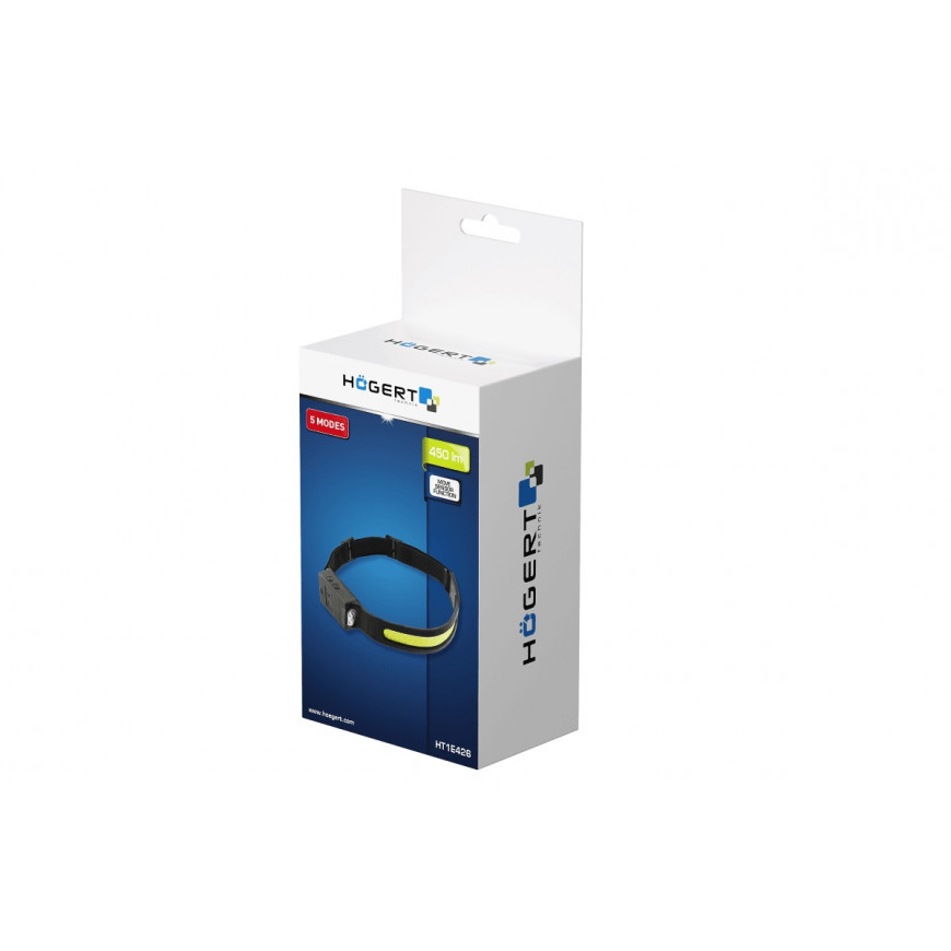 Čelovka COB LED USB 5 funkcí HT1E426